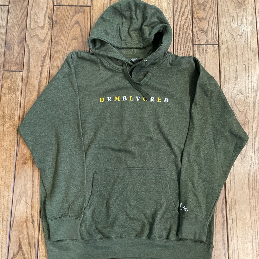 Green Dream Believe Create acronym hoodie.